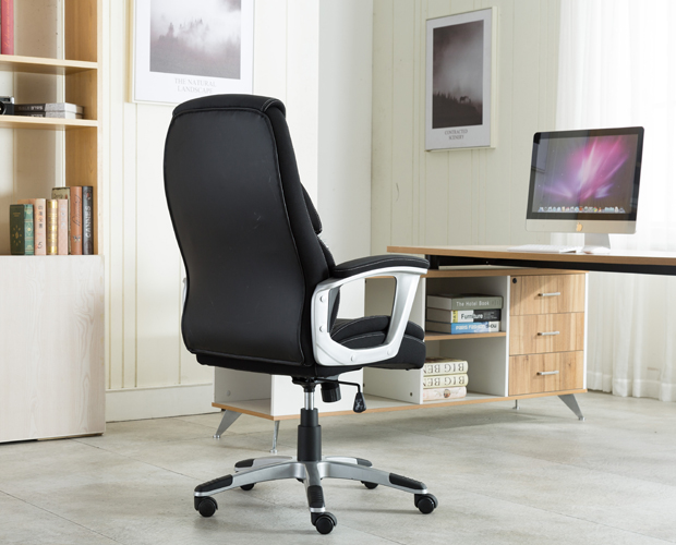 HC-2623 Black Leather Office Chair