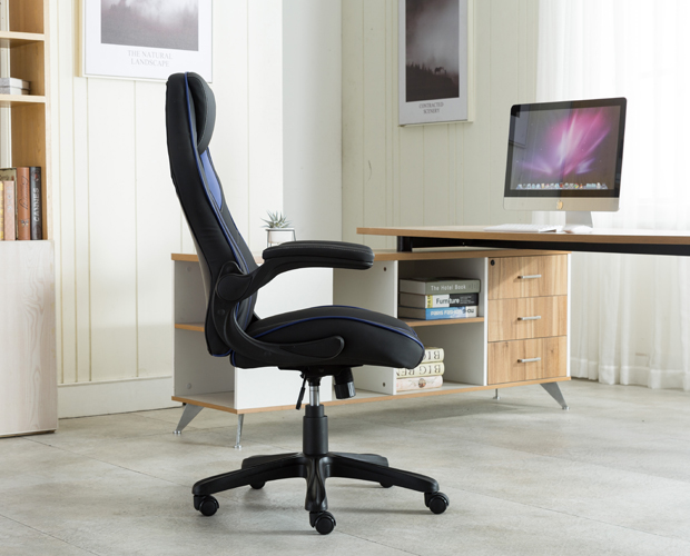 HC-2625 Black Leather Office Chair
