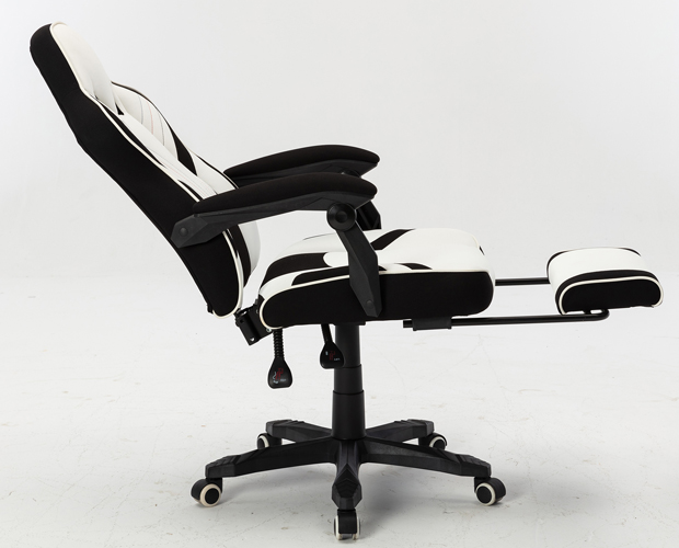 HC-2651 Black And White Leather Office Chair