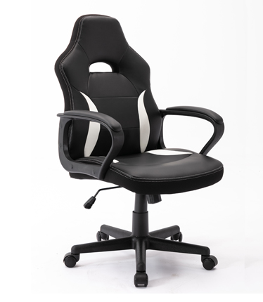 HC-2679 Black Leather Office Chair