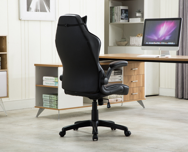 HC-4016 Black Leather Office Chair