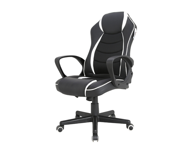 HC-4019 Black Leather Office Chair