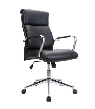 HC-4037 Black Leather Office Chair