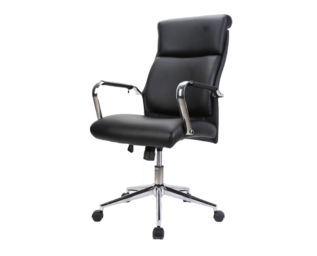 HC-4037 Black Leather Office Chair