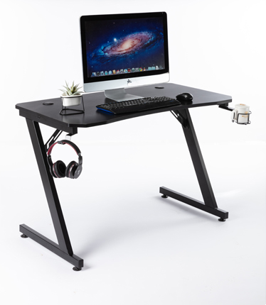 HC-GT-013 Black Metal Frame Office Desk