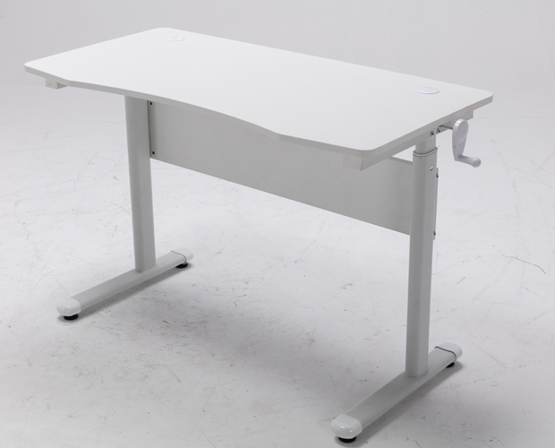 hc gt 015 white height adjustable metal frame office desk 11