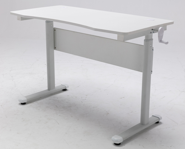 hc gt 015 white height adjustable metal frame office desk 12