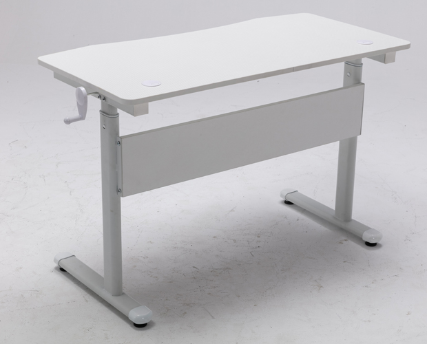 hc gt 015 white height adjustable metal frame office desk 13