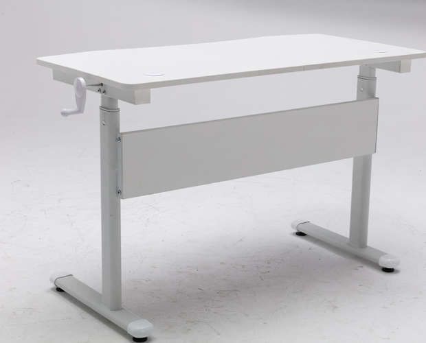 hc gt 015 white height adjustable metal frame office desk 14