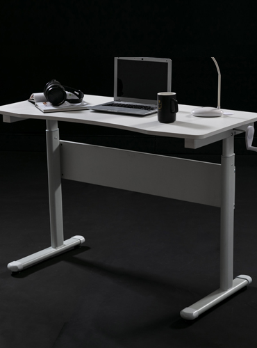 hc gt 015 white height adjustable metal frame office desk 30