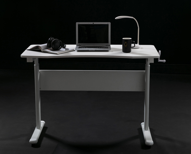 hc gt 015 white height adjustable metal frame office desk 8