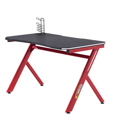 HC-GT-003 RGB Light Red Matel Frame Gaming Table