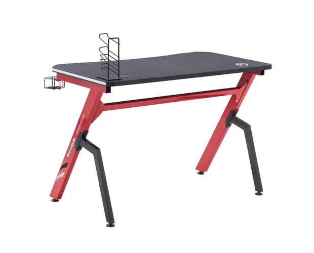 hc gt 006 rgb light red matel frame gaming table 3