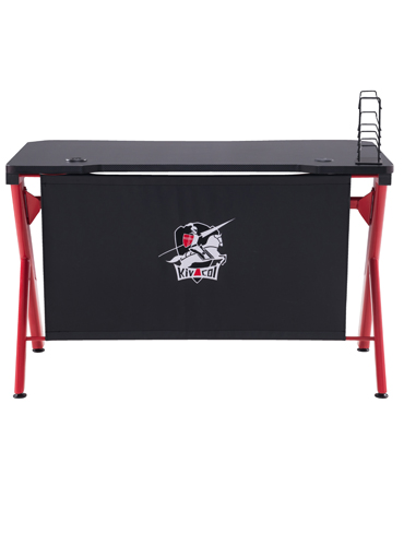 hc gt 008 rgb light red matel frame gaming table 8