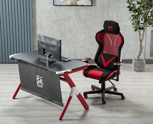 hc gt 010 rgb light red matel frame gaming table 26