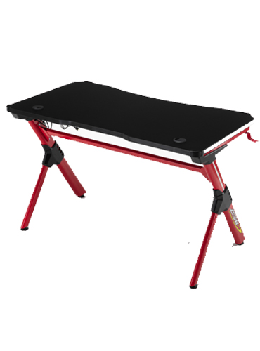 hc gt 010 rgb light red matel frame gaming table 41