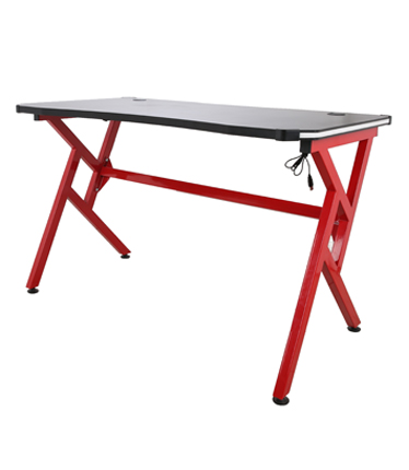 HC-GT-011 RGB Light Red Matel Frame Gaming Table