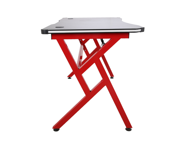 hc gt 011 rgb light red matel frame gaming table 6