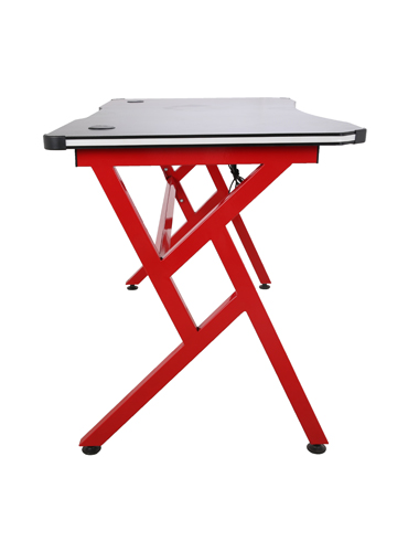 hc gt 011 rgb light red matel frame gaming table 7