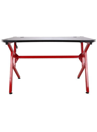 hc gt 011 rgb light red matel frame gaming table 9