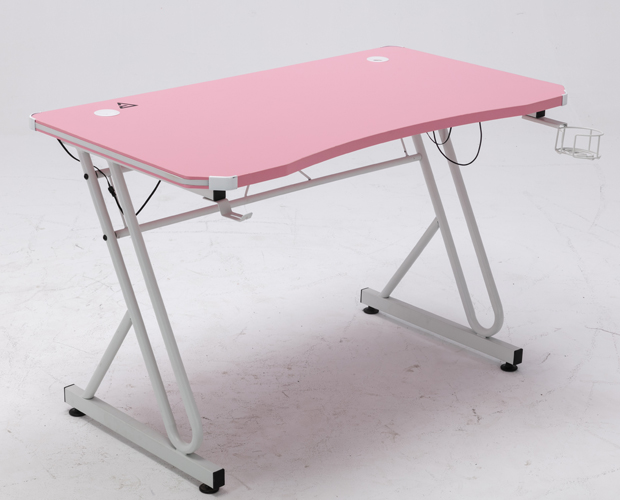 hc gt 016 rgb light matel frame pink gaming table 13