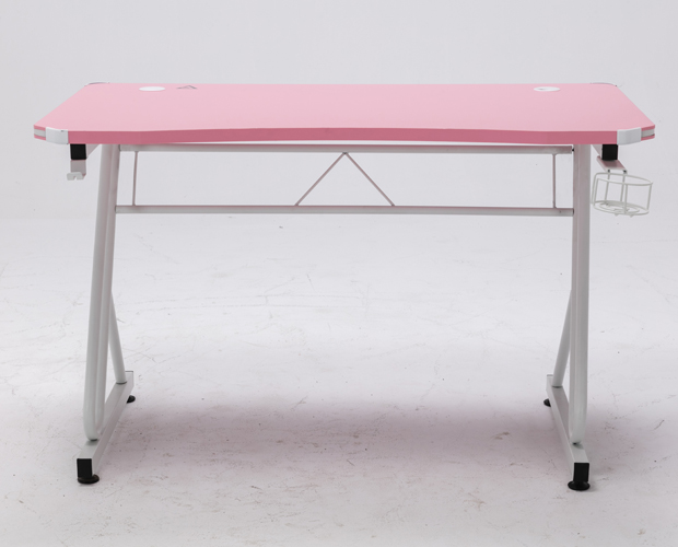 hc gt 016 rgb light matel frame pink gaming table 15