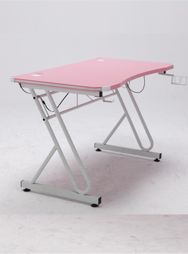 hc gt 016 rgb light matel frame pink gaming table 22