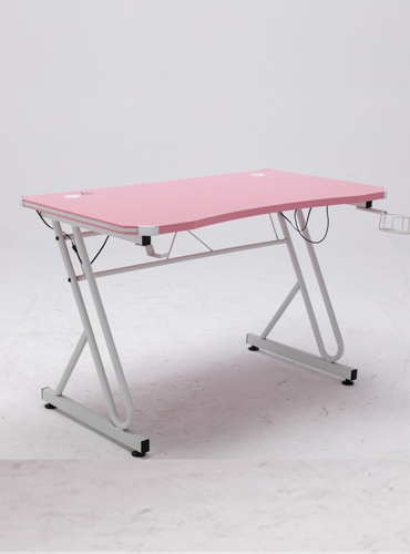 hc gt 016 rgb light matel frame pink gaming table 26