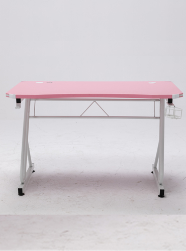 hc gt 016 rgb light matel frame pink gaming table 27