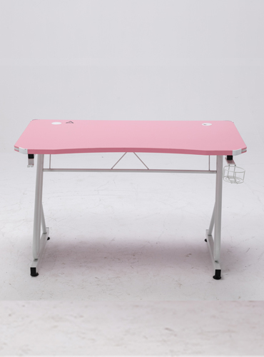 hc gt 016 rgb light matel frame pink gaming table 28