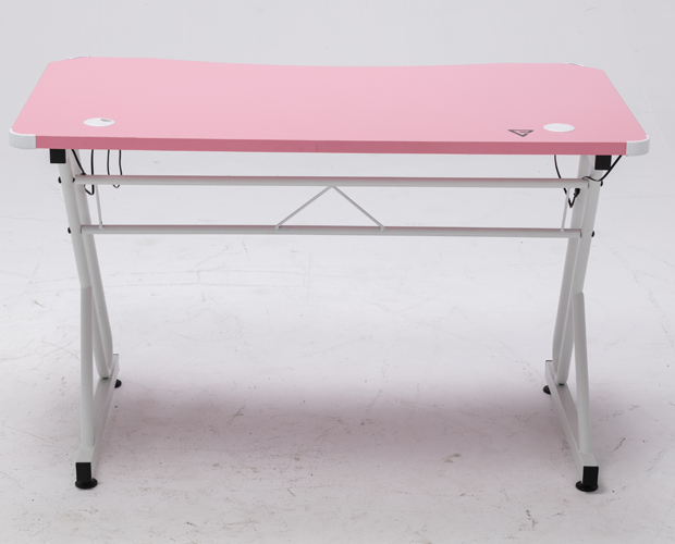 hc gt 016 rgb light matel frame pink gaming table 7