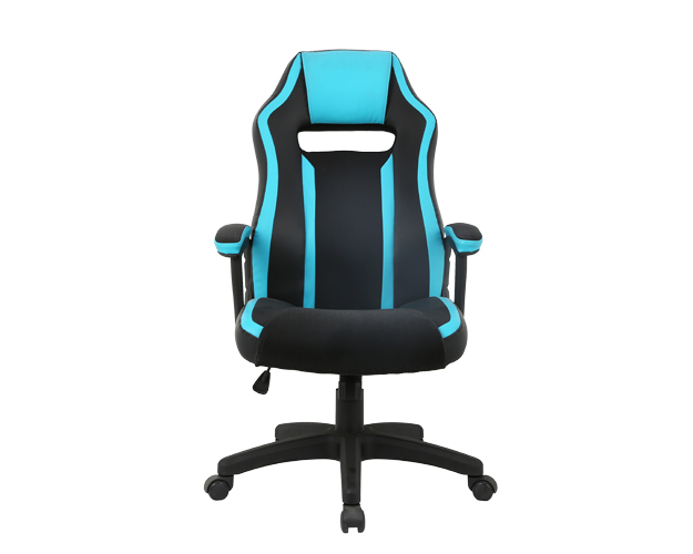 HC-2605 Black And Blue Leather Gaming Chair