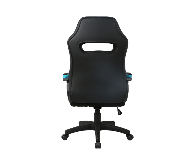 hc 2605 black and blue leather gaming chair 3