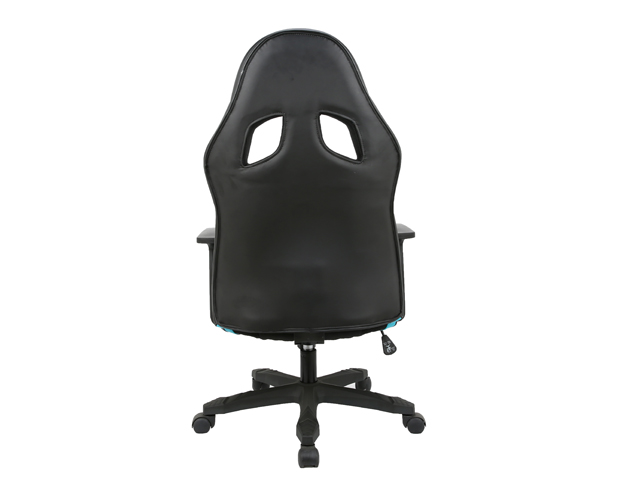 hc 2607 black and blue leather gaming chair 2