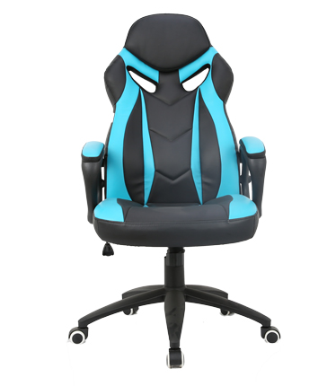 HC-2608 Black And Blue Leather Gaming Chair