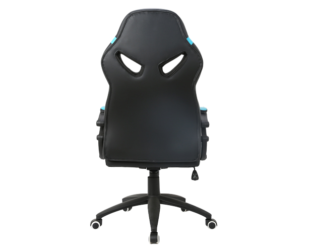 hc 2608 black and blue leather gaming chair 3