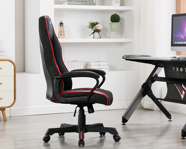 hc 2619 black and red leather gaming chair 3