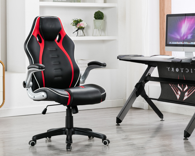 hc 2626 black and red leather gaming chair 2