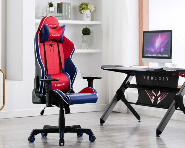 hc 2627 blue and red leather gaming chair 10