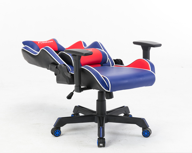 hc 2627 blue and red leather gaming chair 2