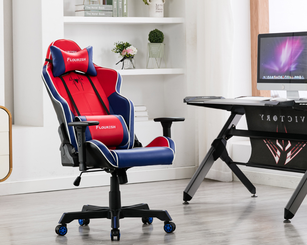 hc 2627 blue and red leather gaming chair 7