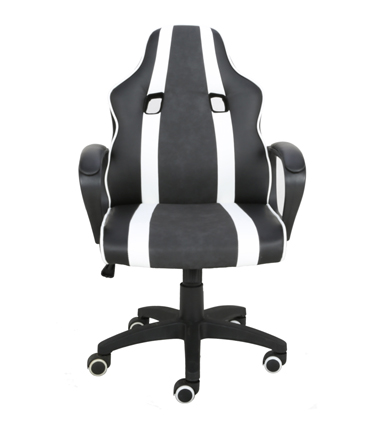 HC-2636 Black And White Leather Gaming Chair