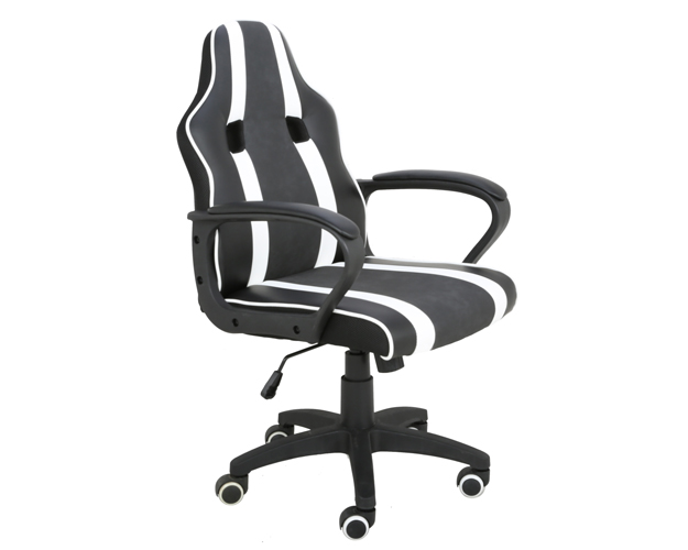 hc 2636 black and white leather gaming chair 4