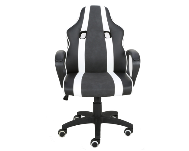 hc 2636 black and white leather gaming chair 5