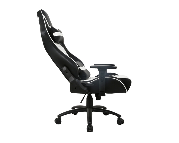 hc 2639 black and white leather gaming chair 2