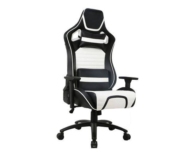 hc 2639 black and white leather gaming chair 6