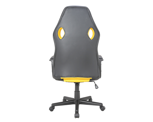 hc 2640 black and yellow leather gaming chair 3