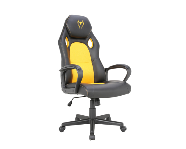 hc 2640 black and yellow leather gaming chair 5