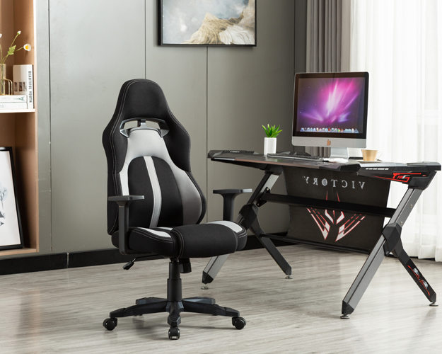 hc 2641 black and gray leather gaming chair 14