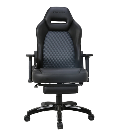 HC-4018 Black Leather Gaming Chair
